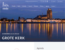 Tablet Screenshot of grotekerkdordrecht.com